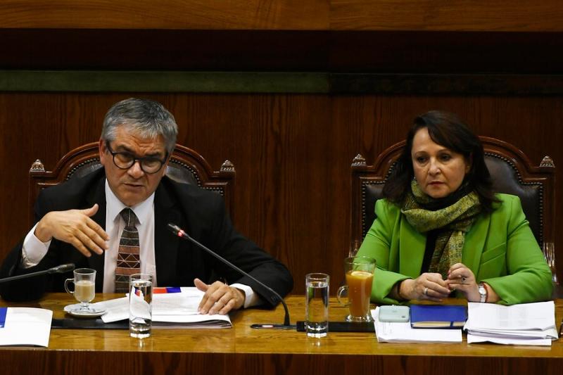 Agencia Uno - Ministros Mario Marcel y Marcela Hernando