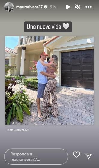 Maura Rivera y Mark González viviendo una nueva vida en Miami. (Instagram)