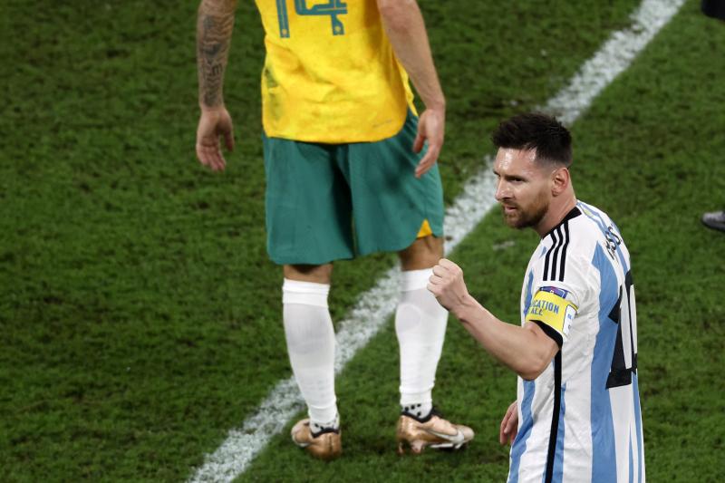 Lionel Messi convirtió el gol más rápido de su carrera ante Australia. / Photosport