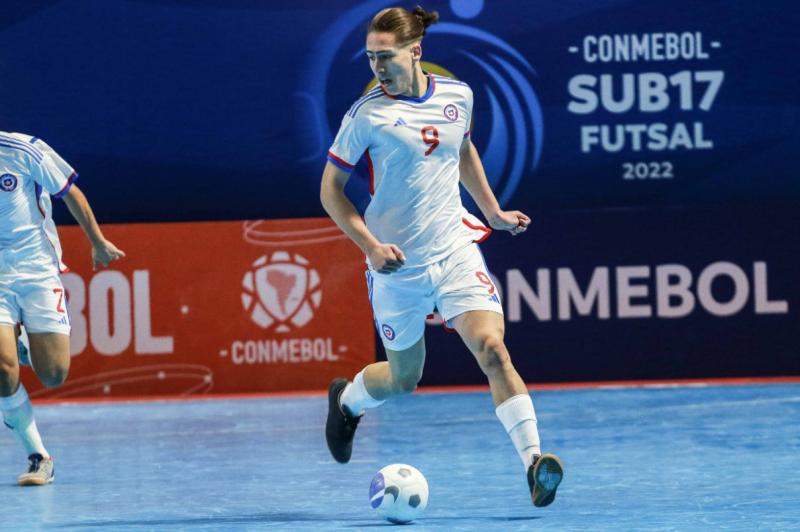 La Roja perdió ante Paraguay en el Sudamericano Sub 17 de Futsal 2023. Crédito: Conmebol