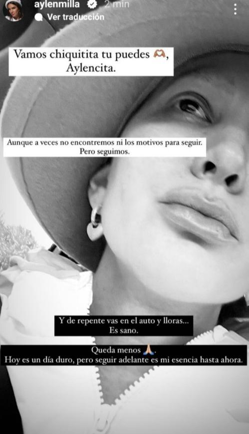 Aylén Milla emocionó a las redes. Crédito: @aylenmilla