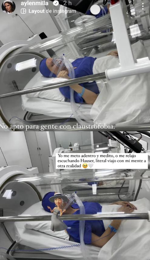 Aylén Milla emocionó a las redes. Crédito: @aylenmilla