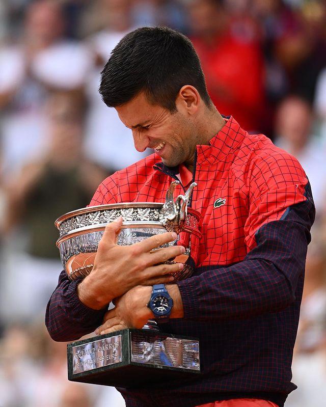 Novak Djokovic consiguió su título 23 a nivel de Grand Slam. Imagen: Twitter.