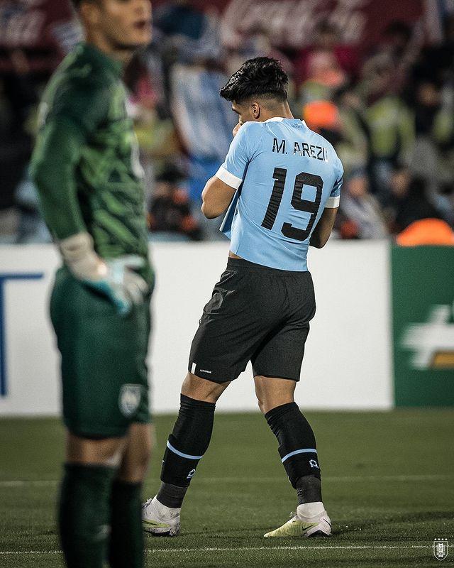 Matías Arezo fue uno de los jugadores que convirtió en la victoria de Uruguay de Marcelo Bielsa.