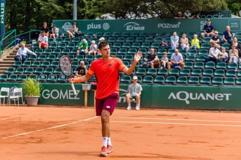 Tomás Barrios tuvo una gran semana en el Challenger de Poznan - Instagram