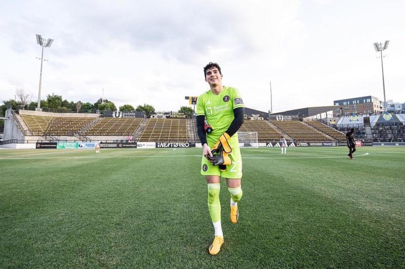 Vicente Reyes es el guardameta de la Roja sub 20. Imagen: Instagram.