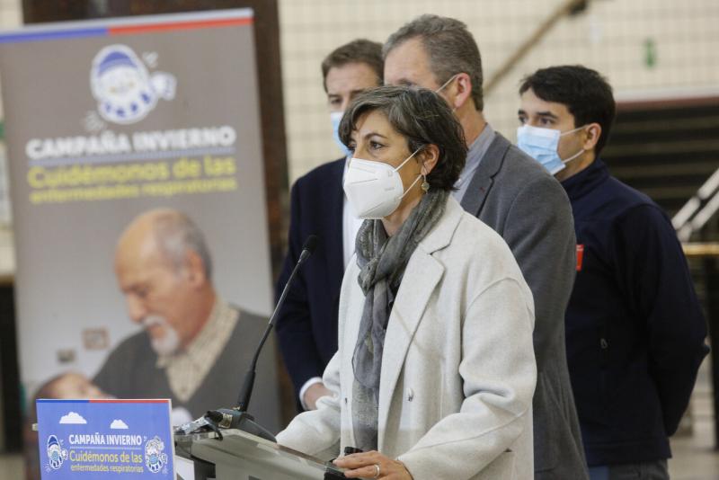 Agencia Uno - Ministra de Salud, Ximena Aguilera, con mascarilla