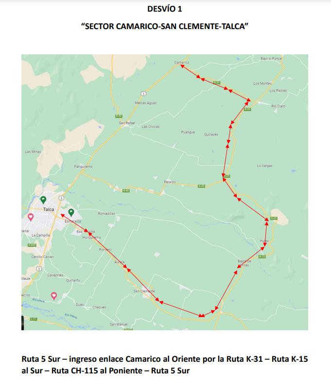 Colapso del Puente Lircay por inundaciones: Conoce los desvíos en la Ruta 5 Sur
