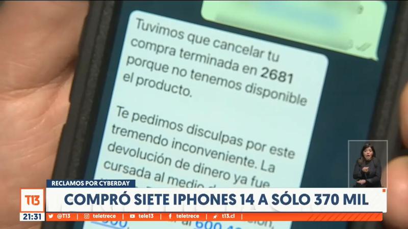 T13 - Cancelan compra de iPhone