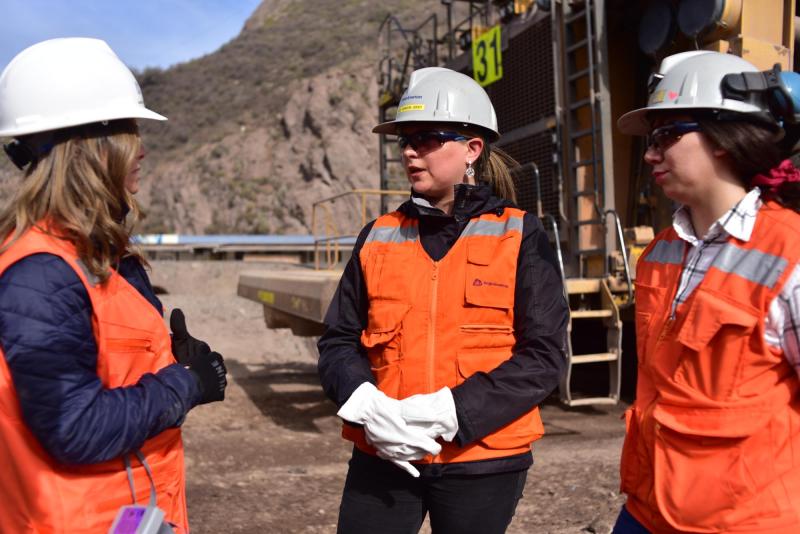 Soledad Onetto vivió la experiencia de ser minera por un día