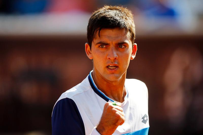 Tomás Barrios Vera avanzó a la segunda ronda de la qualy en Wimbledon. Imagen: Photosport.