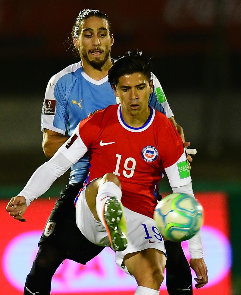Víctor Dávila, jugador del Club León y seleccionado chileno. (Photosport)