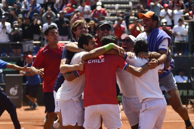 Chile logró la clasificación a las finales de la Copa Davis con Nicolás Jarry como figura - Photosport