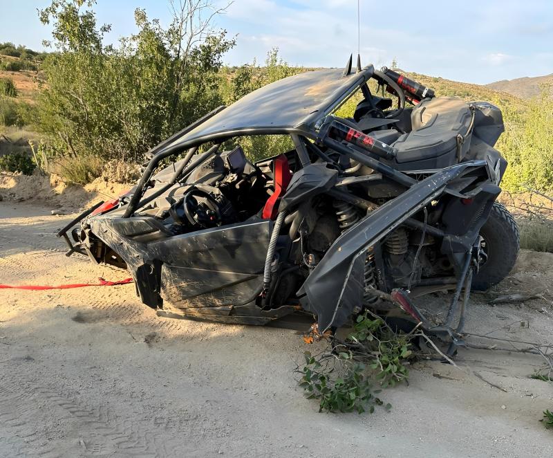 Así quedó el auto de Rodrigo Arriagada - Press Latam