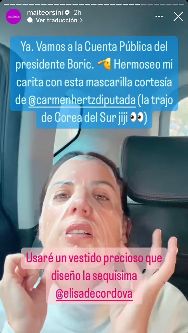 Instagram (@maiteorsini) - Maite Orsini en la Cuenta Pública