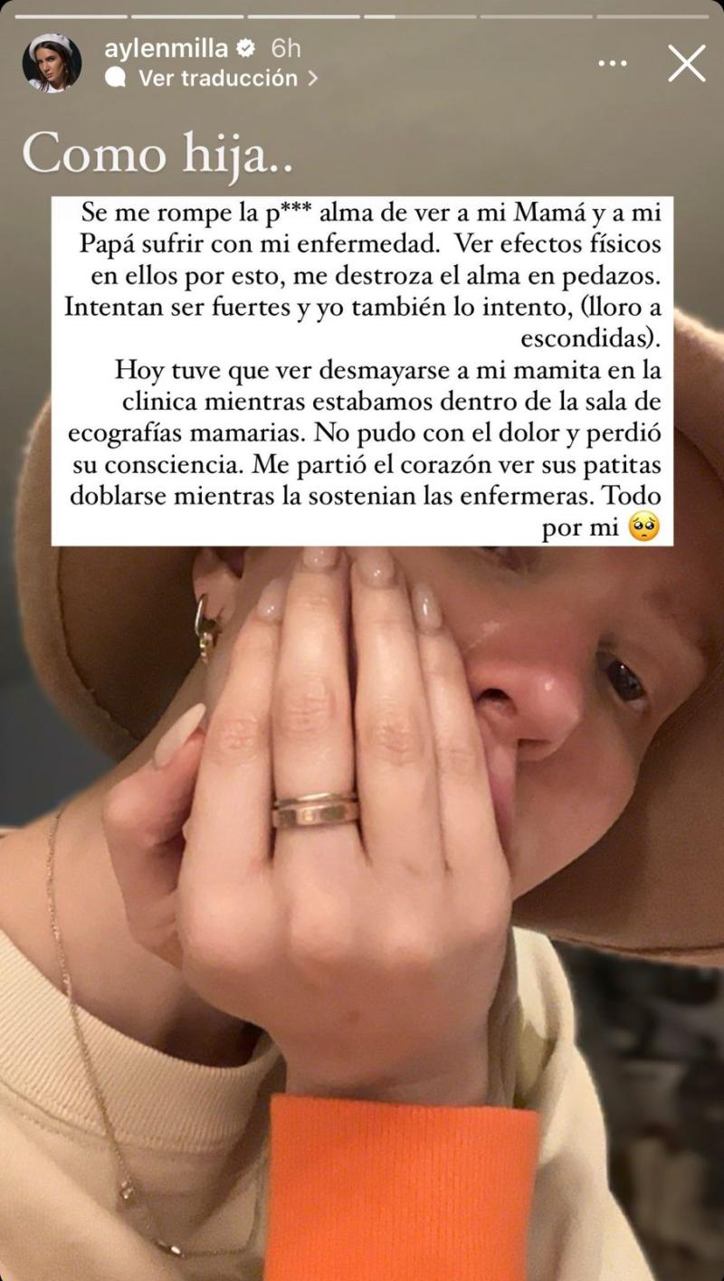 Instagram (@aylenmilla) - Mensaje de Aylén Milla