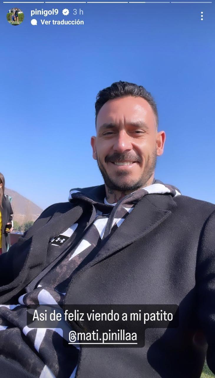 Mauricio Pinilla acompañó a su hija en sus actividades deportivas. / Foto: @pinigol9