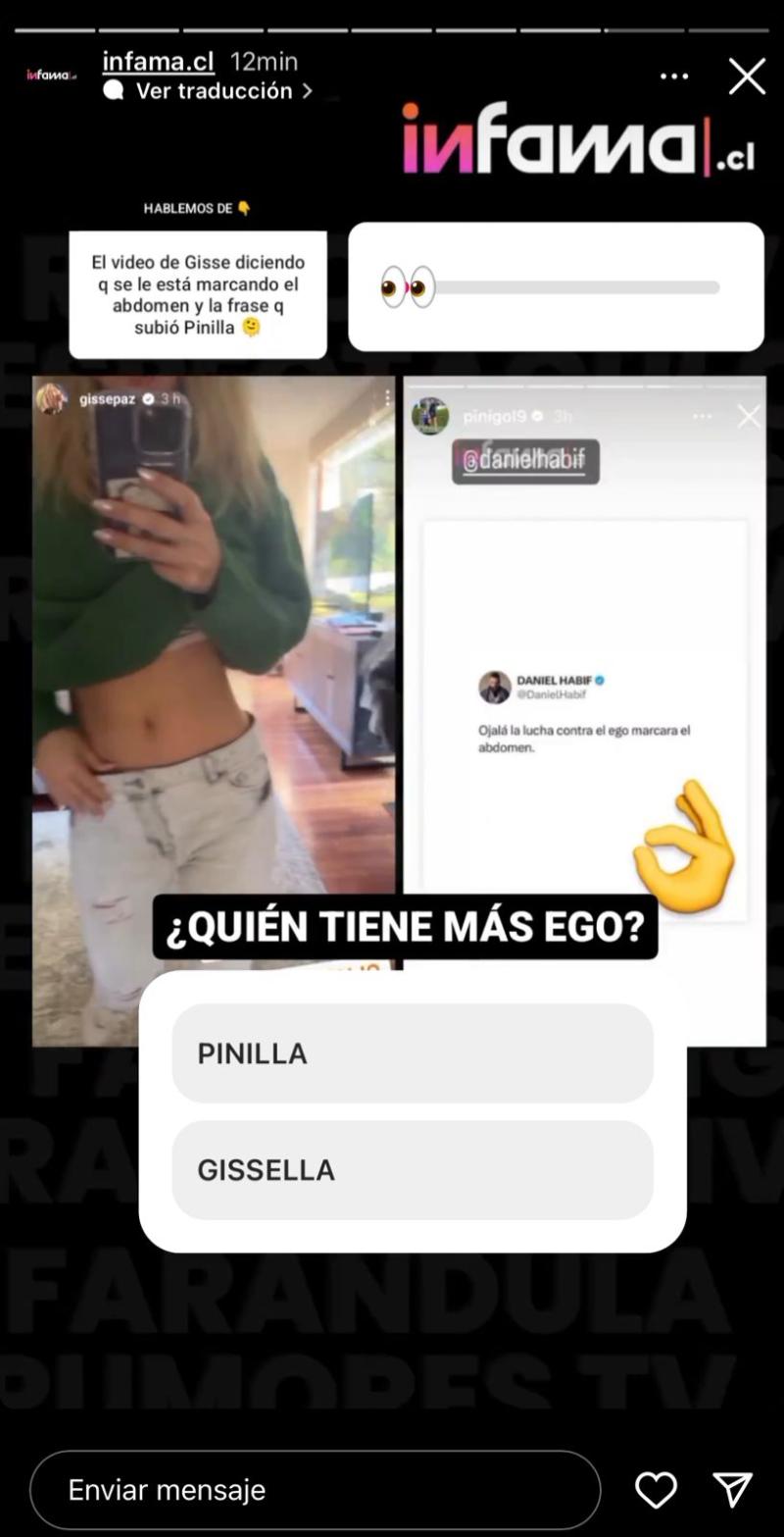 El feroz recado de Mauricio Pinilla a Gissella Galardo.