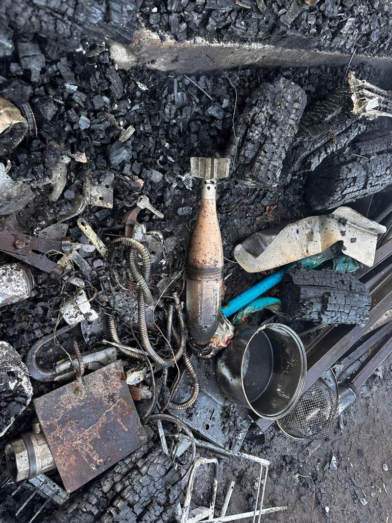 Gentileza - Encuentran mortero entre restos de cabaña incendiada