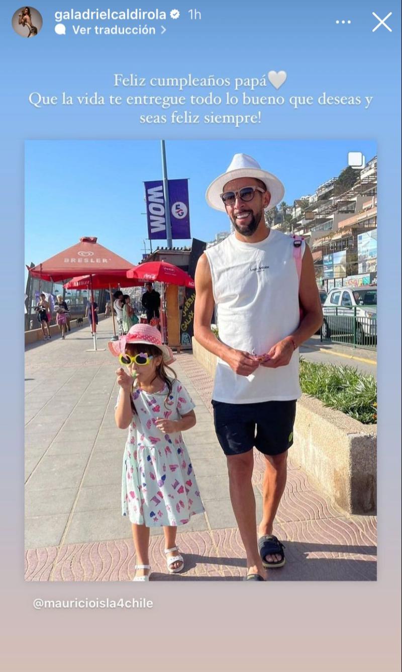 El mensaje de Gala Caldirola a Mauricio Isla - Instagram