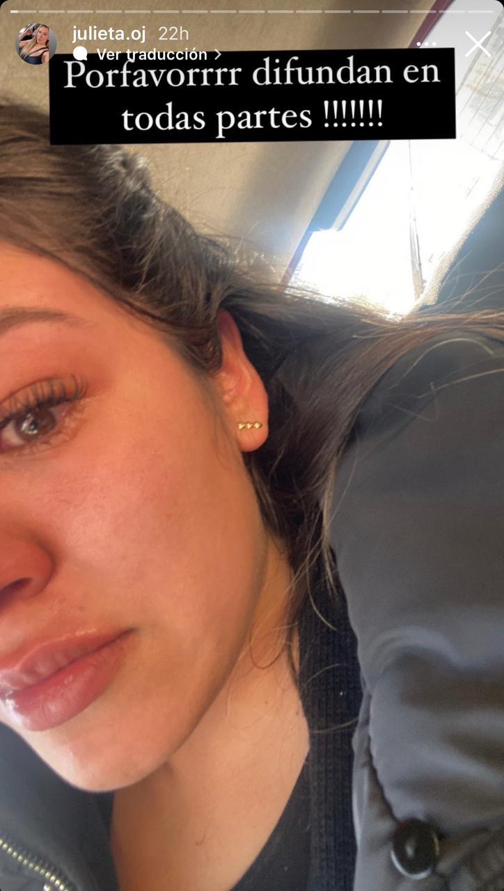 Instagram (@julieta.oj) - Mujer agredida en bencinera