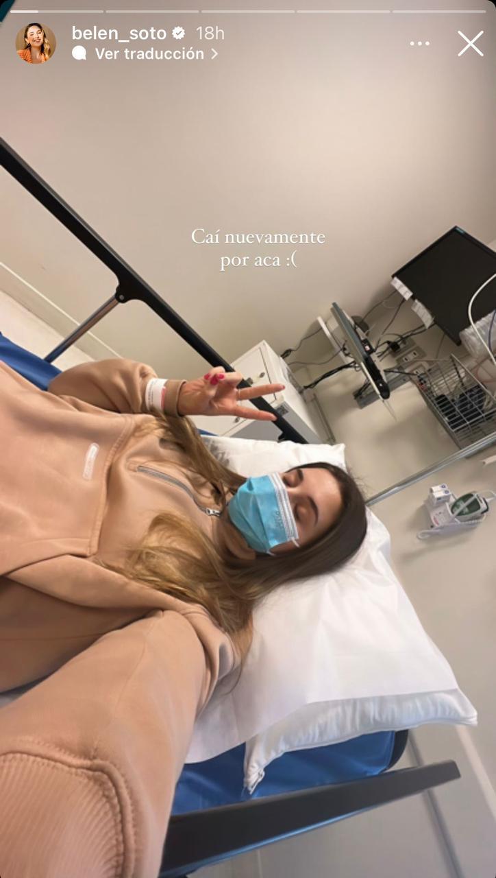 Instagram (@belen_soto) - Belén Soto sufrió lesión en su pie