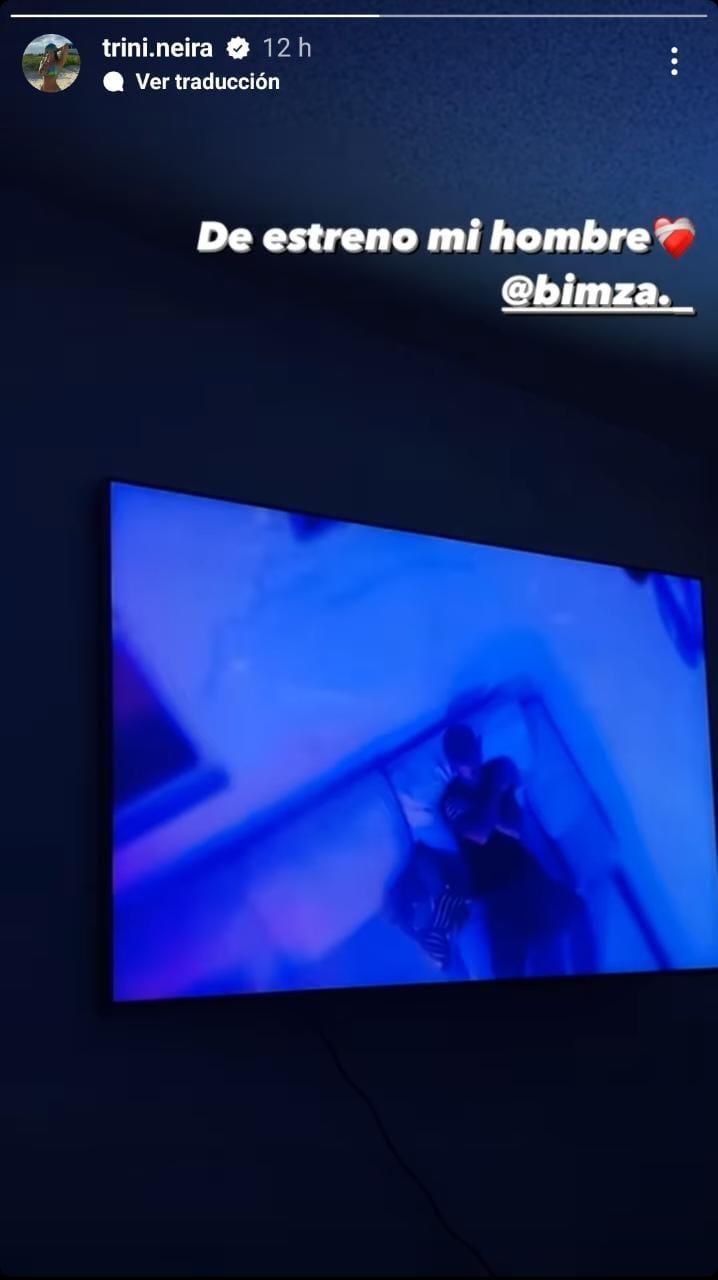 Trini Neira mostró su orgullo por el lanzamiento del videoclip de su novio. / Foto: Instagram