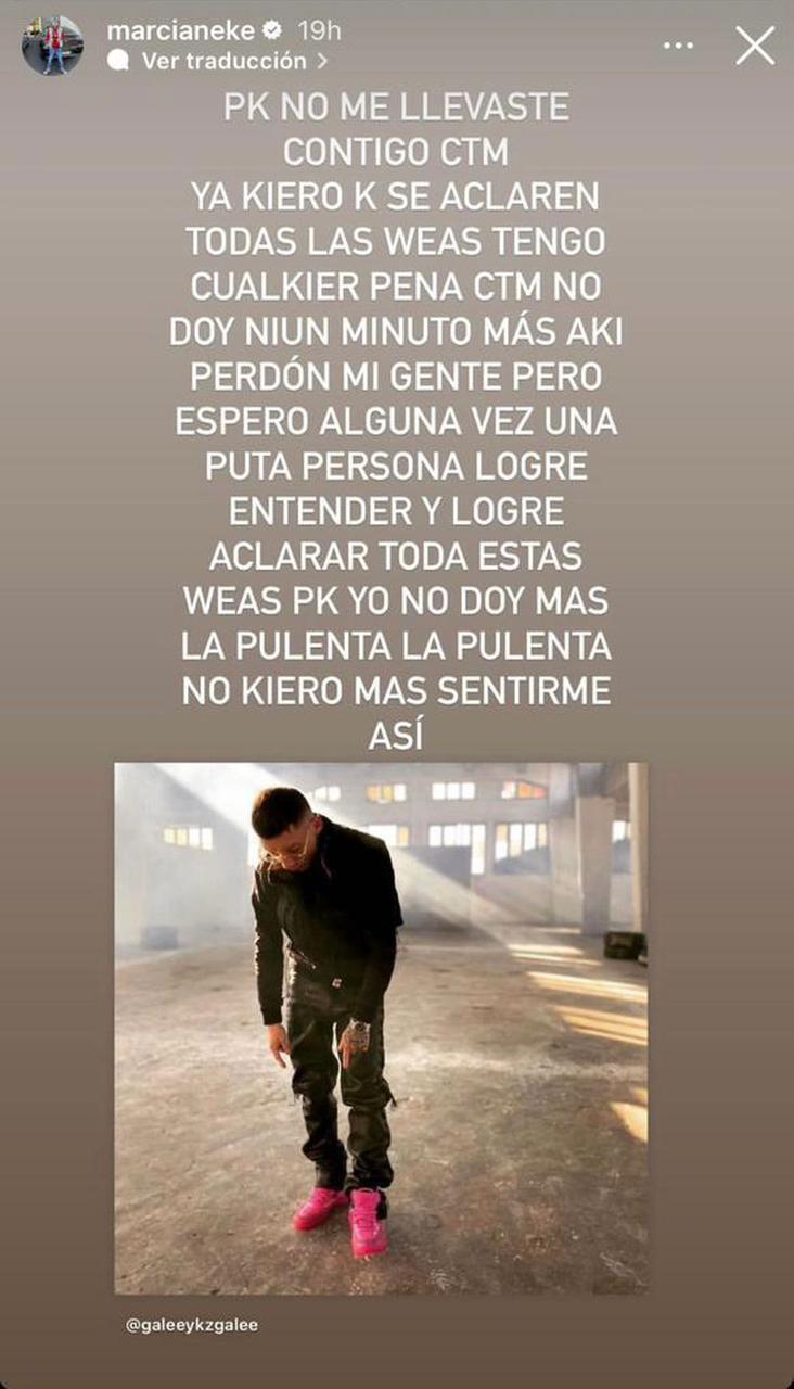 Instagram (@marcianeke) - Mensaje de Marcianeke en Instagram
