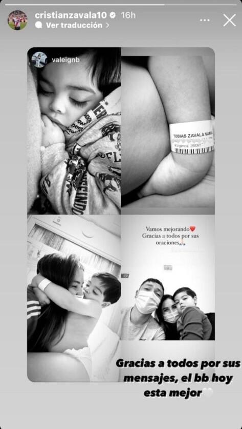 La imagen que Cristian Zavala compartió en su cuenta de Instagram.