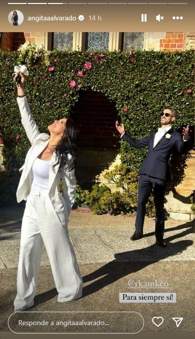 "Para siempre": Angie Alvarado revela imágenes de su matrimonio en Australia