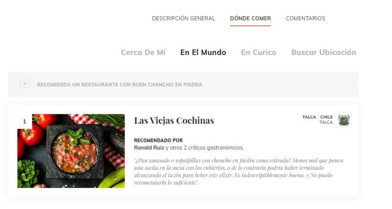 Tastle Atlas destacan al Chancho en Piedra como la mejor salsa del mundo: Recomiendan local de Talca