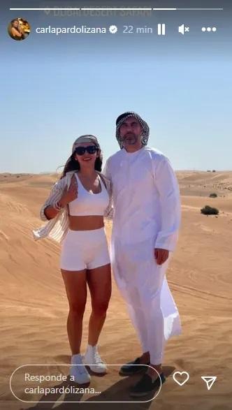 Claudio Bravo junto a su esposa, Carla Pardo.