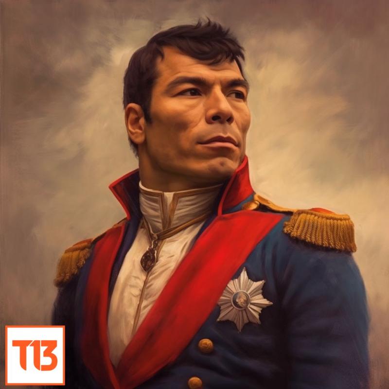 Midjourney/T13 - Gary Medel como héroe patrio