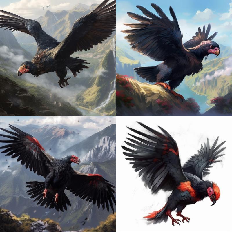 Vientóndor, Pokémon legendario de Chile según Midjourney