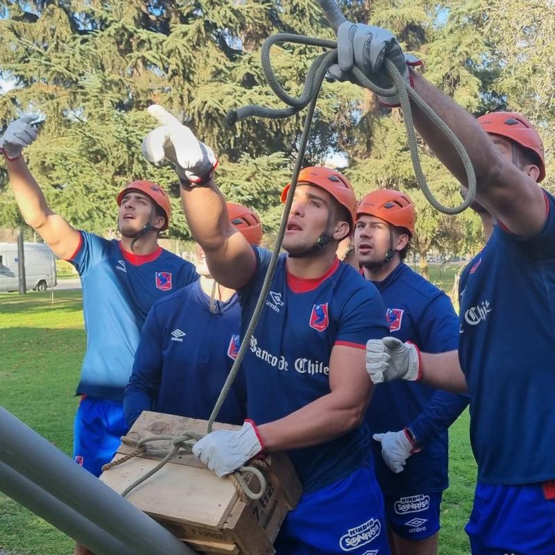Los Cóndores 7's han llevado adelante una preparación que incluso los tuvo en la Escuela Militar - Instagram