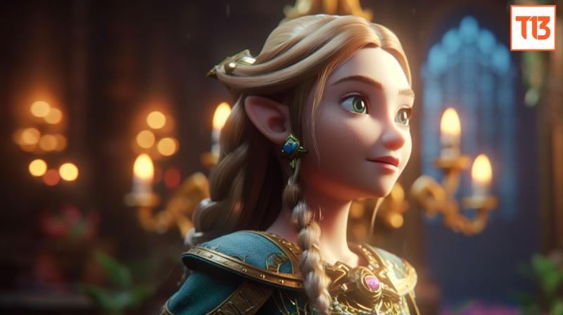 T13 - Zelda en película de Illumination según Midjourney