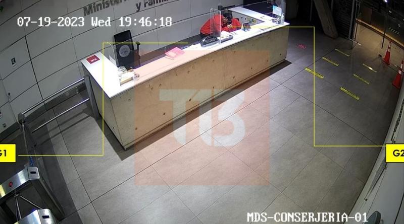 Robo en Ministerio de Desarrollo Social (Imágenes de la investigación)