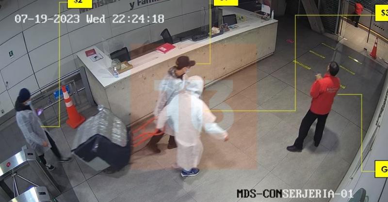 Robo en Ministerio de Desarrollo Social (Imágenes de la investigación)