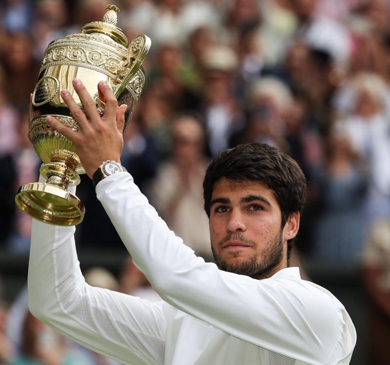 Carlos Alcaraz terminó con la hegemonía del Big 4 en Wimbledon. Crédito: Wimbledon.