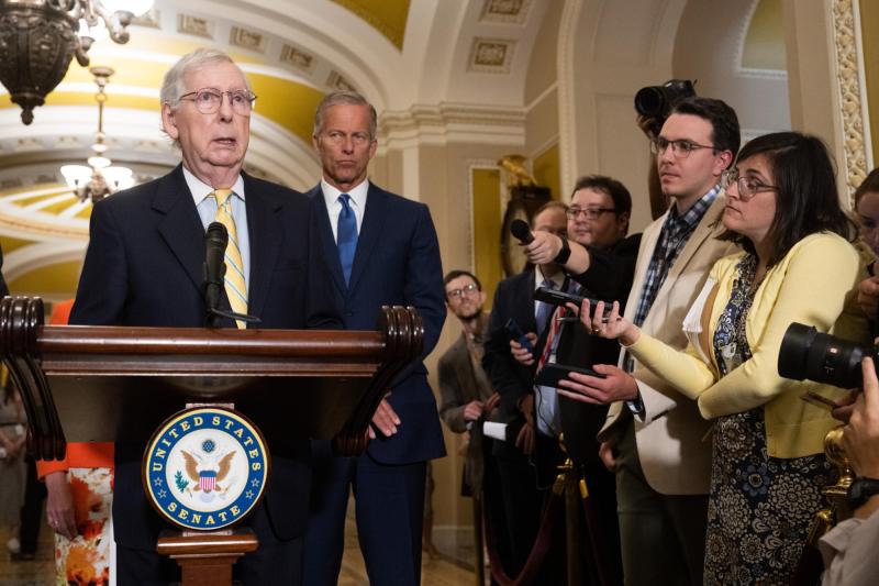 AFP - Senador de EEUU Mitch McConnell