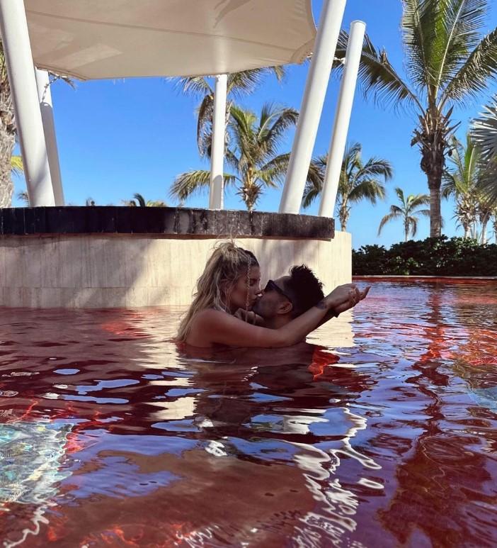 Coté López y Luis Jiménez durante sus vacaciones.