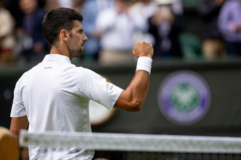 Novak Djokovic busca su título 24 en torneos de Grand Slam. Imagen: Wimbledon.