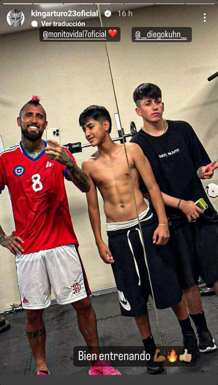 El impactante cambio físico de Monito Vidal, Hijo de Arturo Vidal.