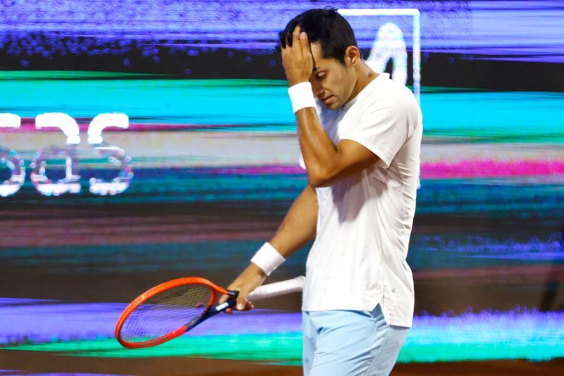 Cristian Garín fue superado por Tomás Barrios Vera en el ranking ATP. Imagen: Photosport.