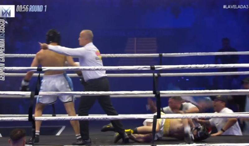 Germán Garmendia cayó noqueado en La Velada del Año 3 - Captura