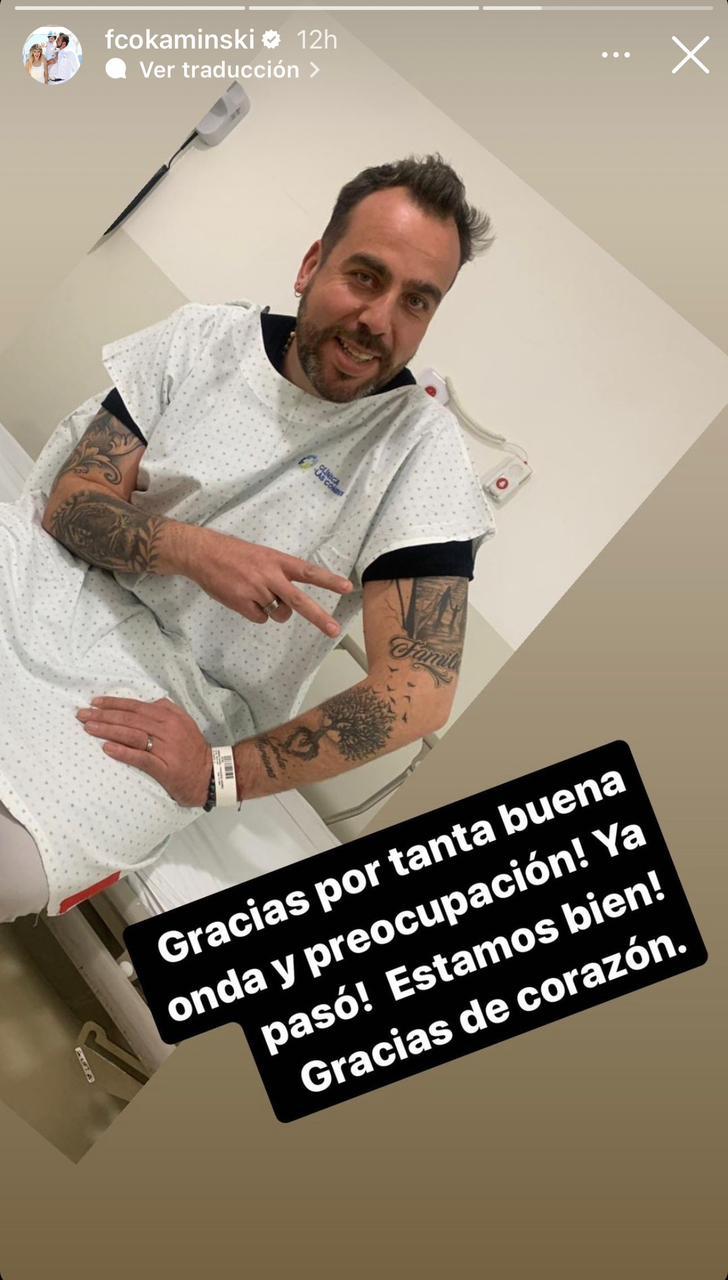 Instagram (@fcokaminski) - Francisco Kaminski actualiza su estado de salud