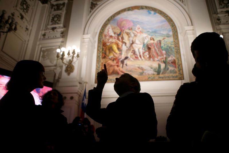 Pintura “Descubrimiento de Chile”