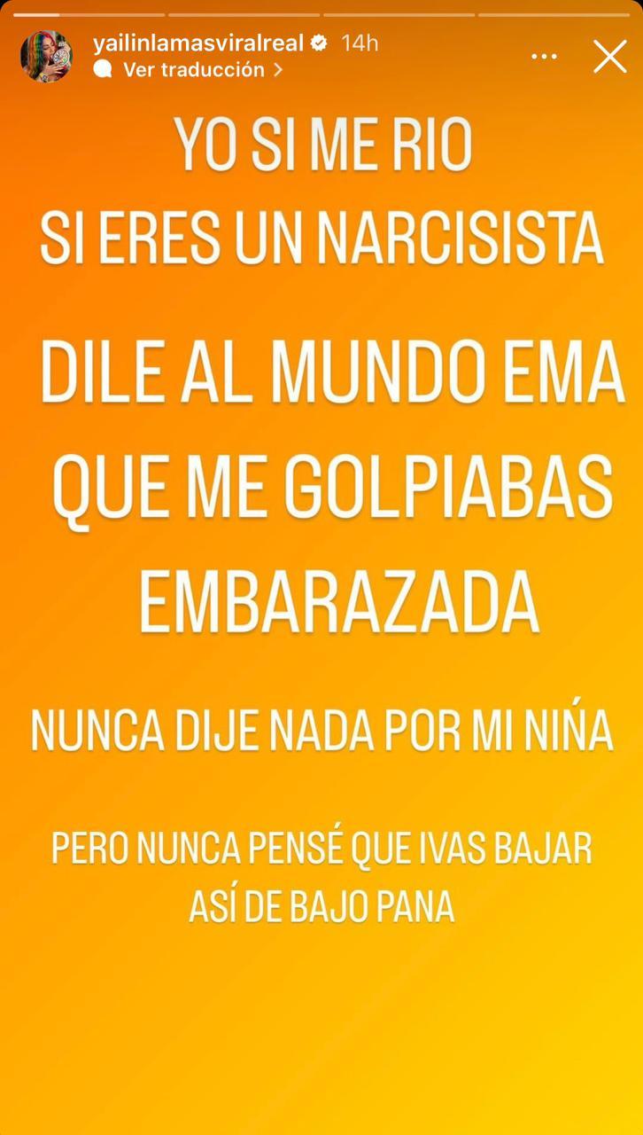 Instagram (@yailinlamasviralreal) - Acusación de Yailin contra Anuel AA