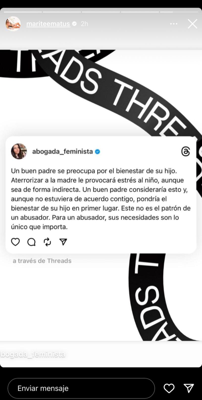 Marité Matus compartió fuerte mensaje sobre la paternidad, ¿Lo habrá dedicado a Arturo Vidal?