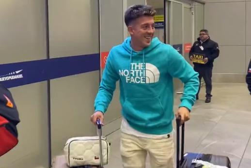 Pablo Parra llegó a Chile para firmar por Colo Colo - Captura (Radio Cooperativa)